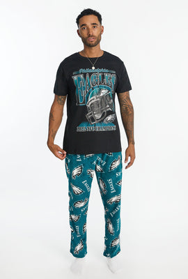 Mens Philadelphia Eagles 2-Piece Graphic Tee & Pajama Pant Set
