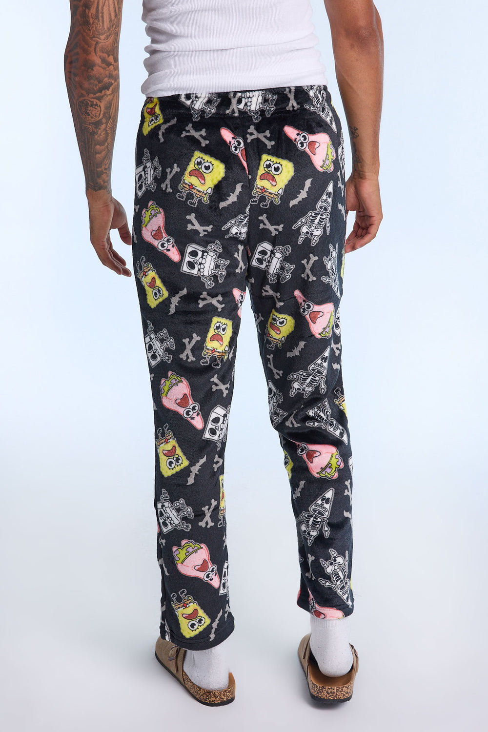 Pantalon de pyjama en peluche SpongeBob et Patrick Skeleton homme Pantalon de pyjama en peluche SpongeBob et Patrick Skeleton homme