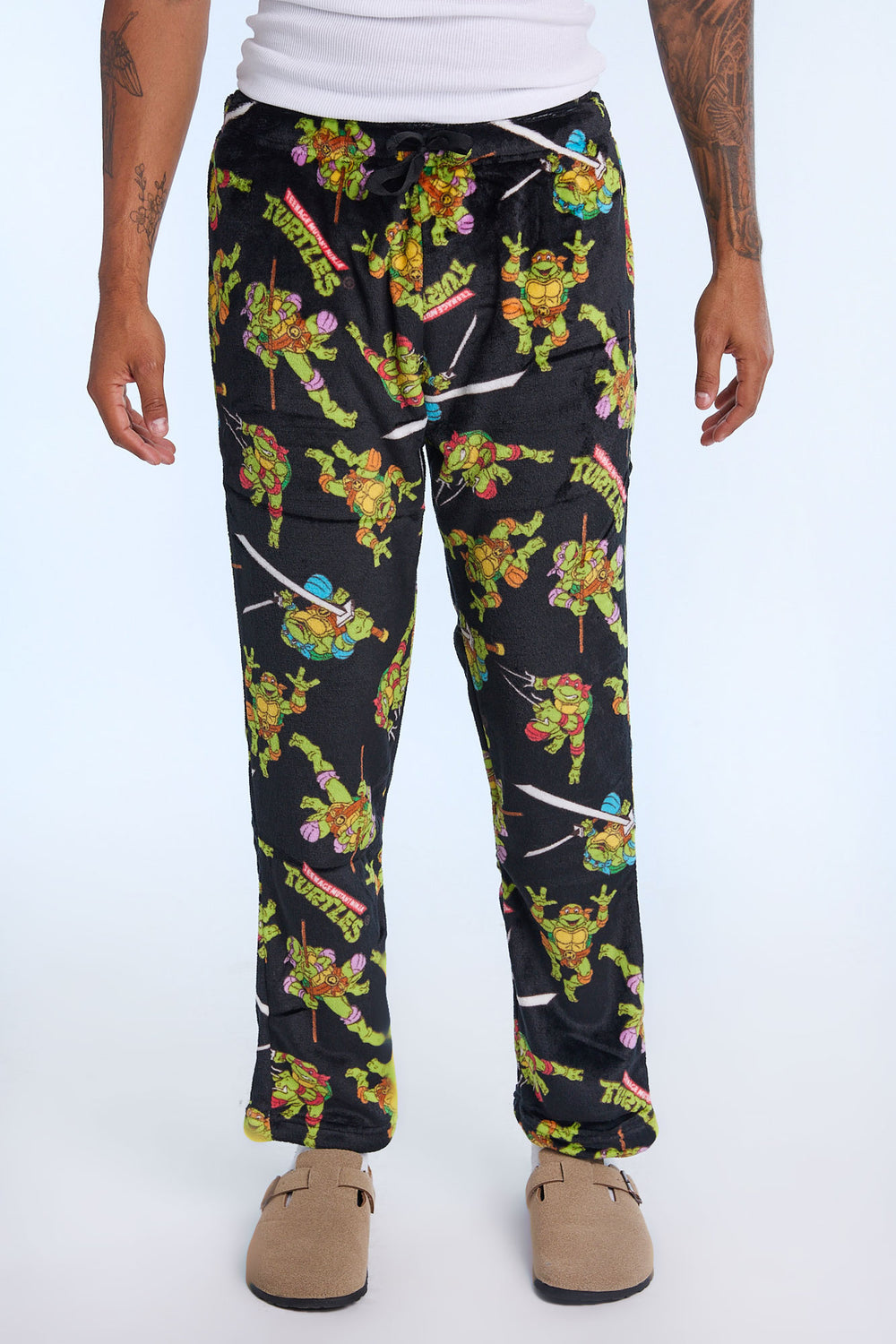 Mens TMNT Plush Pajama Pant Mens TMNT Plush Pajama Pant