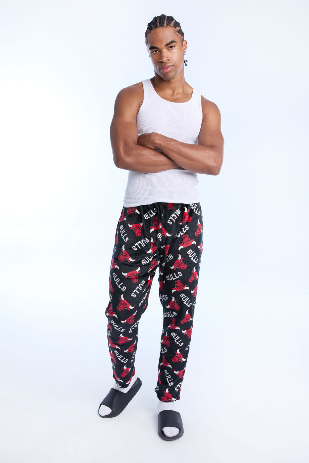 Mens Chicago Bulls Plush Pajama Pant Mens Chicago Bulls Plush Pajama Pant