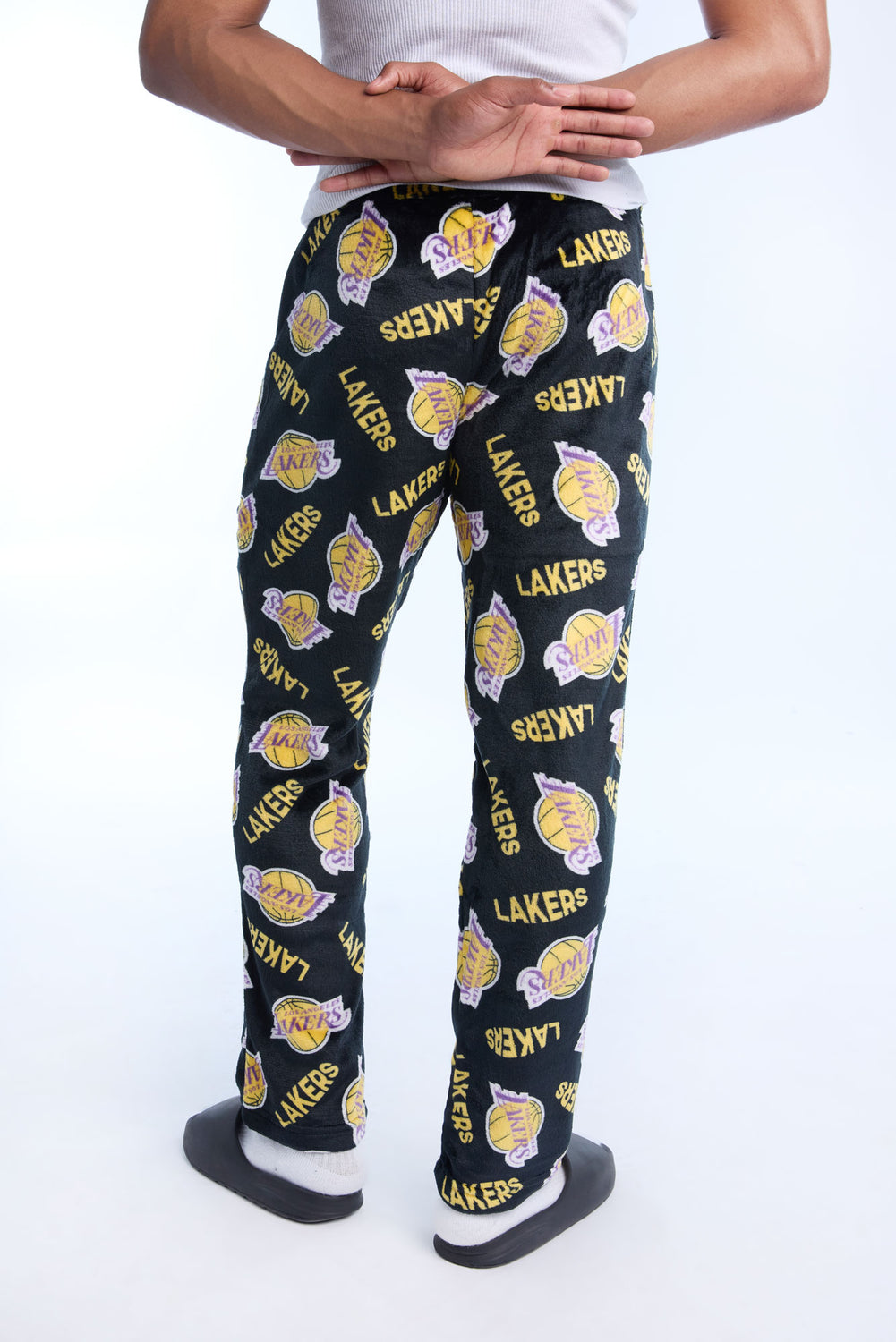 Mens LA Lakers Plush Pajama Pant Mens LA Lakers Plush Pajama Pant