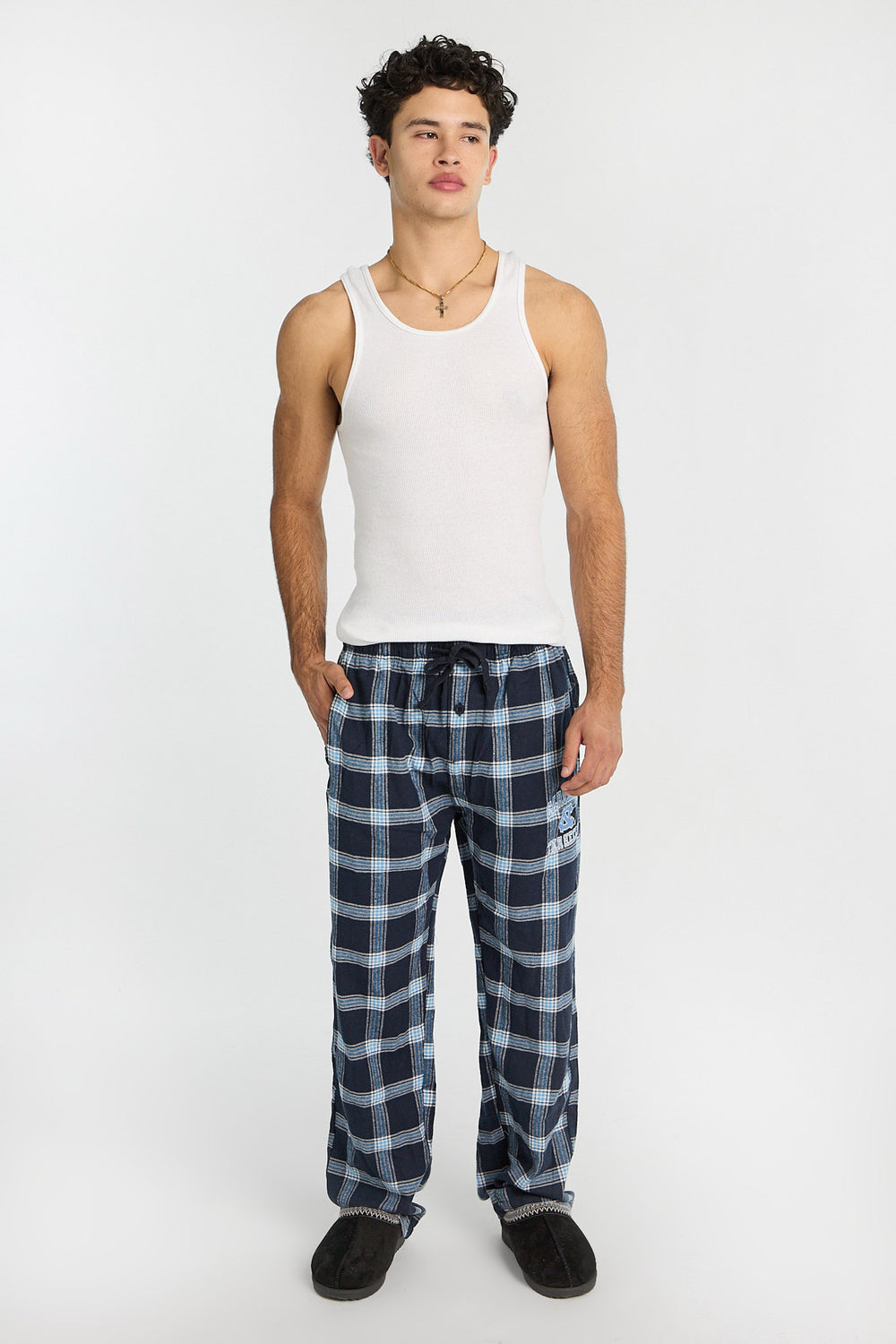 Mens North Carolina Tar Heels Varsity Plaid Pajama Pant Mens North Carolina Tar Heels Varsity Plaid Pajama Pant