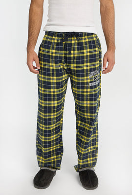 Mens Michigan Wolverines Varsity Plaid Pajama Pant