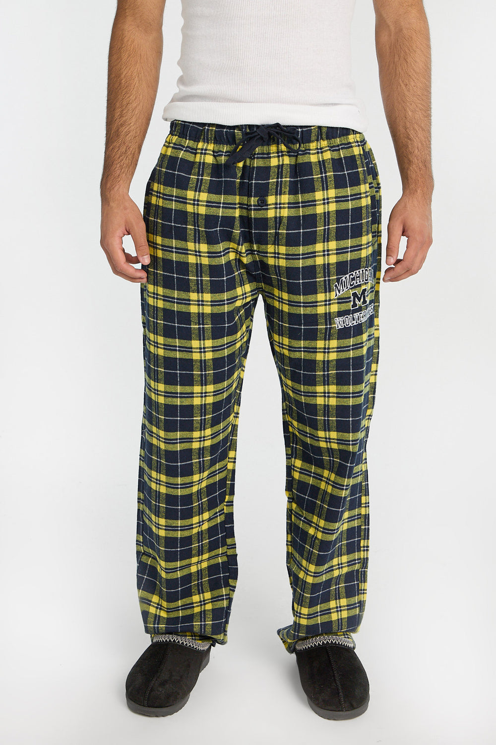 Mens Michigan Wolverines Varsity Plaid Pajama Pant Mens Michigan Wolverines Varsity Plaid Pajama Pant