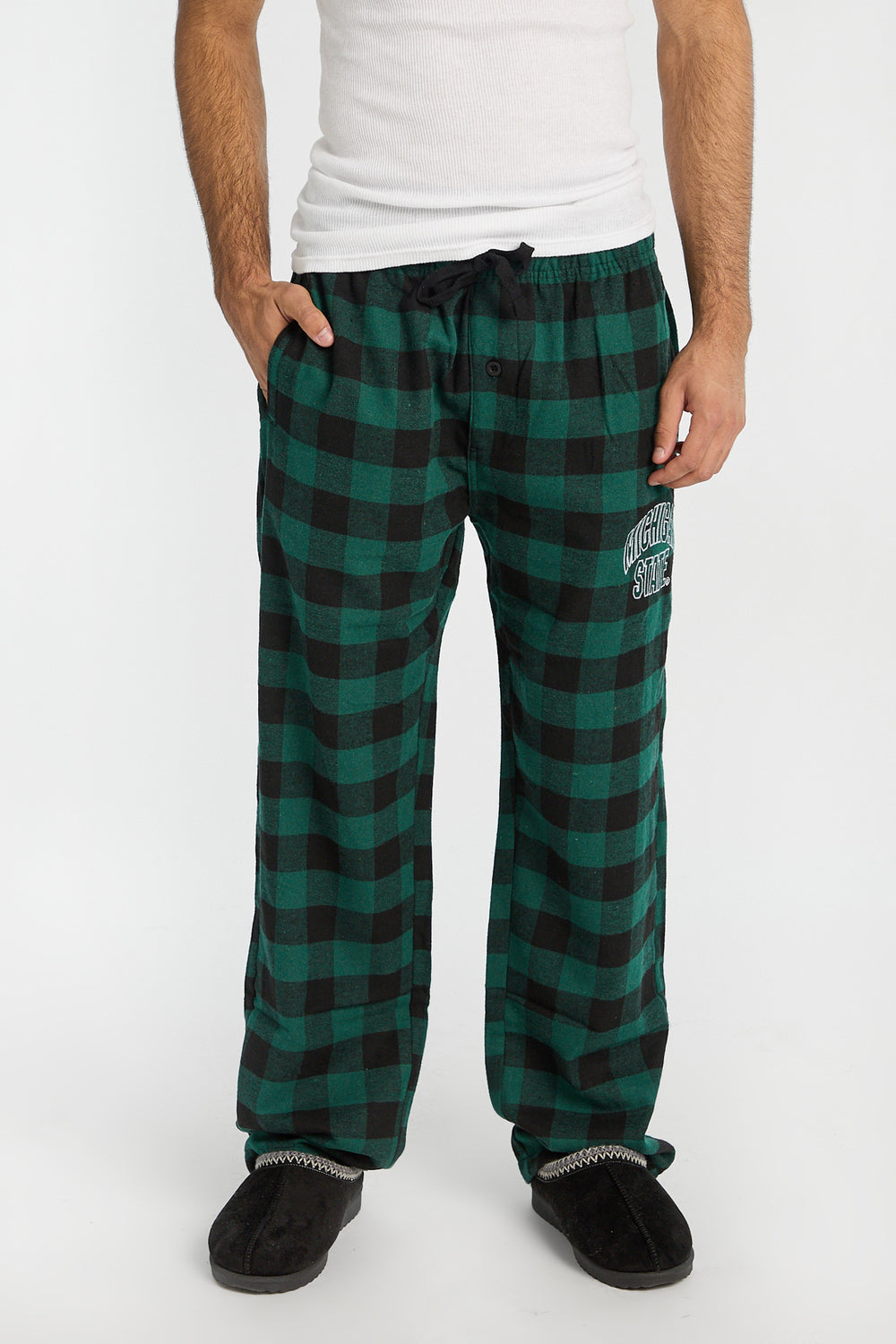 Pantalon de pyjama à carreaux Michigan State homme Pantalon de pyjama à carreaux Michigan State homme