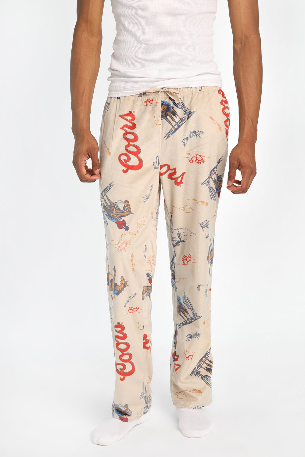 Pantalon de pyjama en molleton soyeux imprimé Coors Pantalon de pyjama en molleton soyeux imprimé Coors