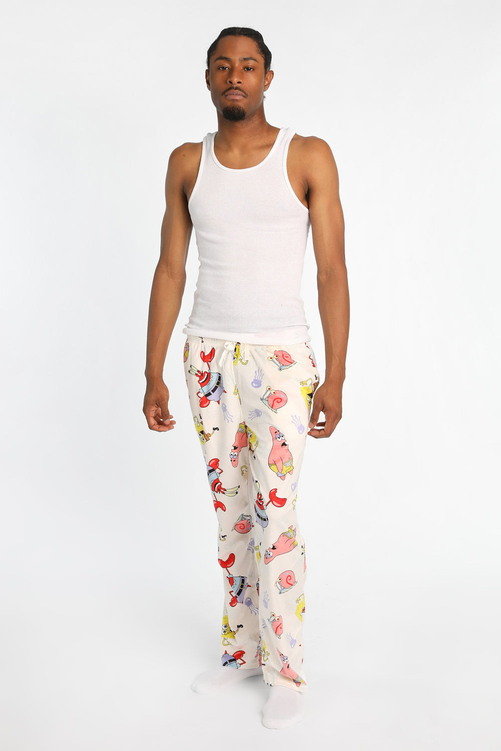 Pantalon de pyjama en molleton soyeux imprimé Bob l'Éponge Pantalon de pyjama en molleton soyeux imprimé Bob l'Éponge