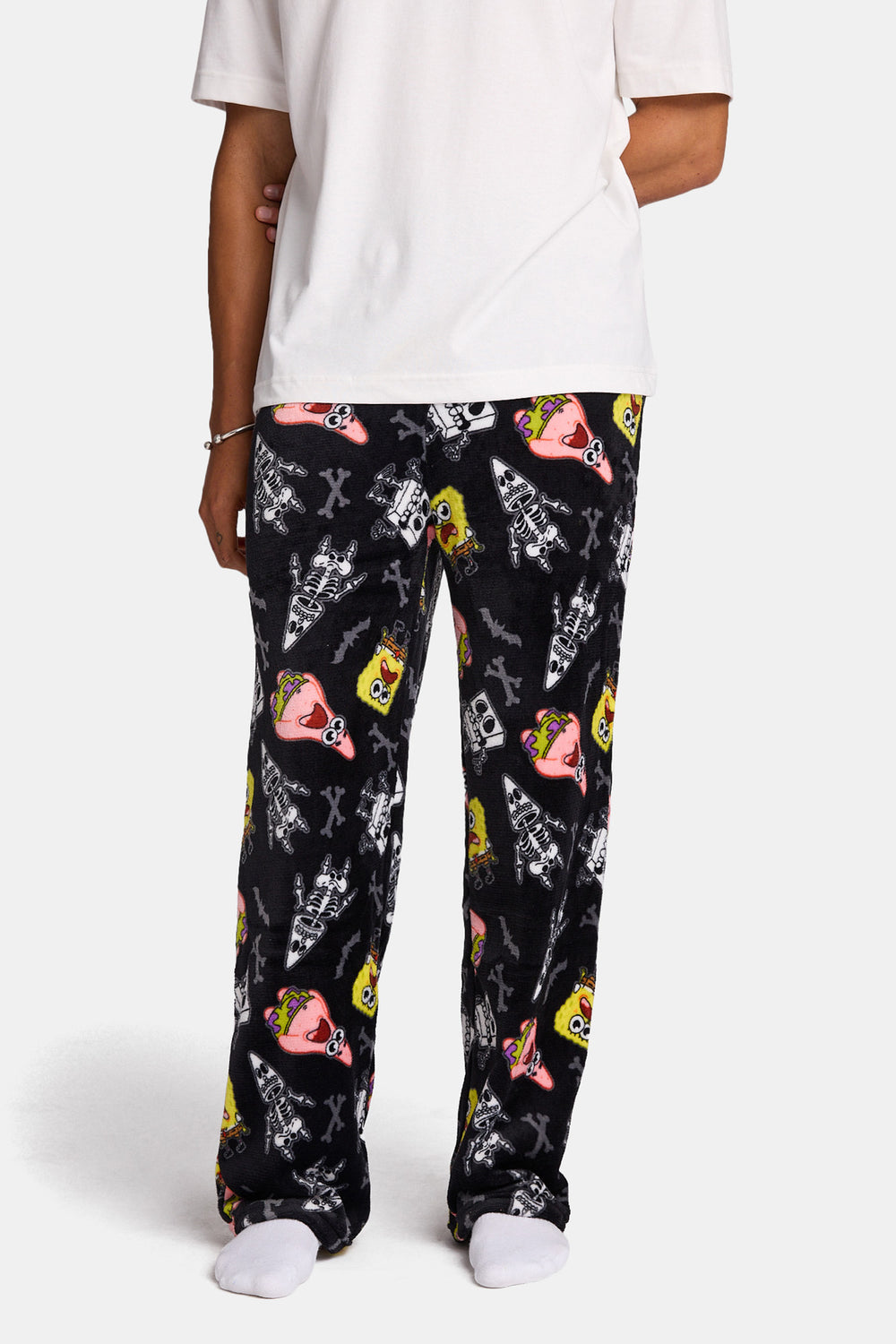 Pantalon de pyjama en peluche Bob l'éponge squelette Pantalon de pyjama en peluche Bob l'éponge squelette