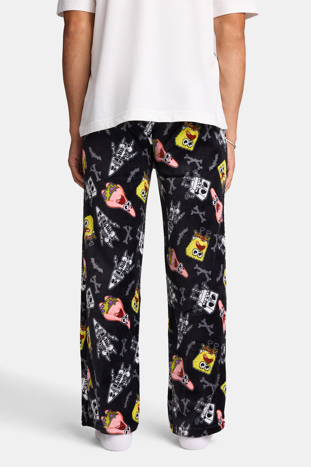 Pantalon de pyjama en peluche Bob l'éponge squelette Pantalon de pyjama en peluche Bob l'éponge squelette