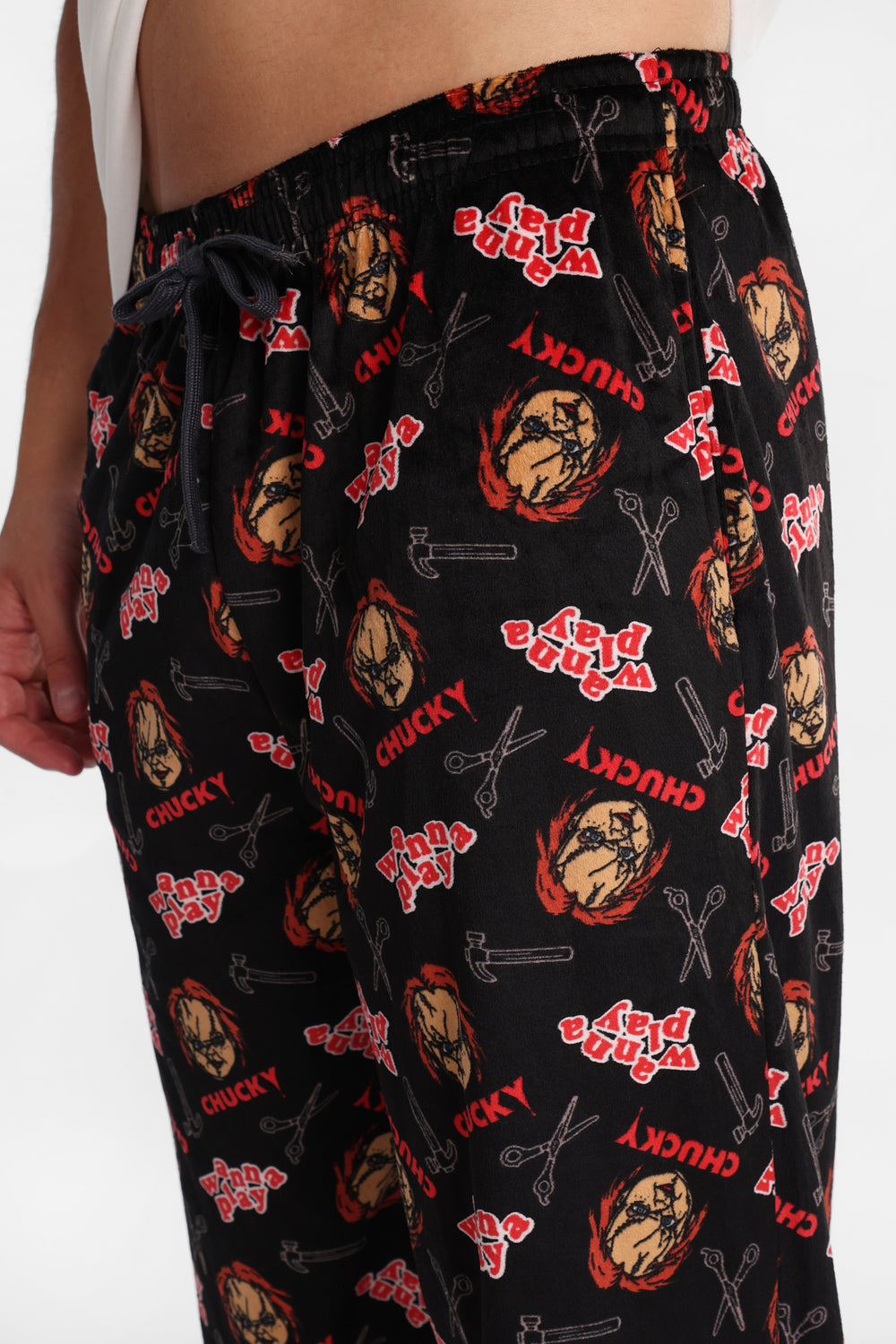 Pantalon pyjama en molleton soyeux imprimé Chucky Pantalon pyjama en molleton soyeux imprimé Chucky
