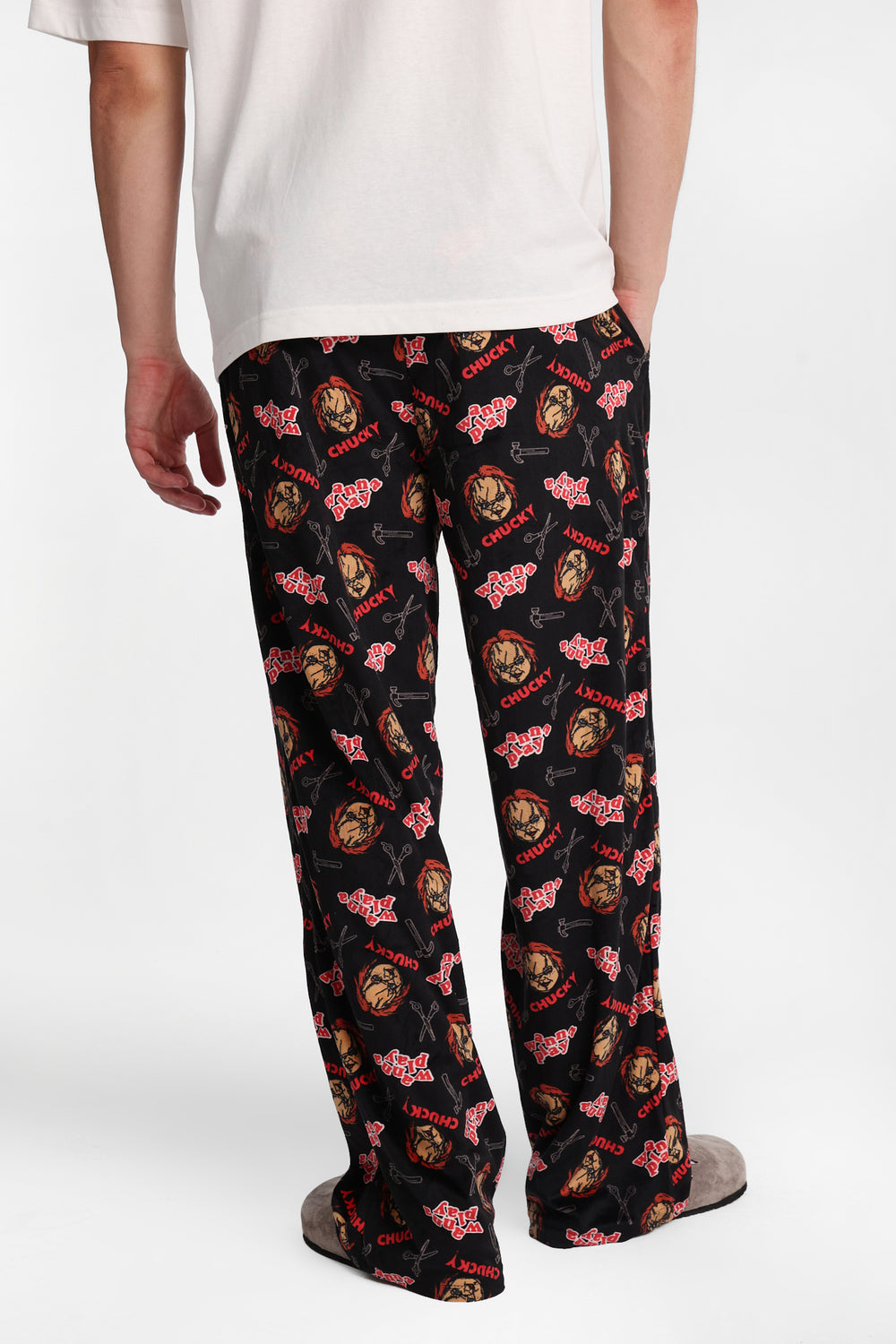 Pantalon pyjama en molleton soyeux imprimé Chucky Pantalon pyjama en molleton soyeux imprimé Chucky