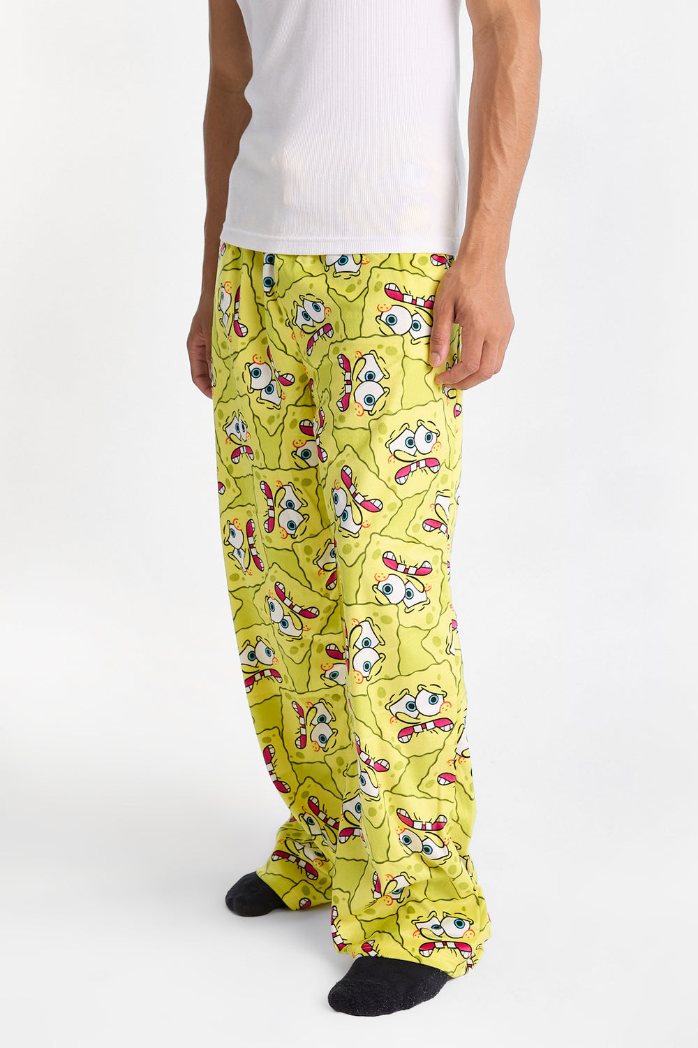 SpongeBob Faces Silky Fleece Pajama Pants SpongeBob Faces Silky Fleece Pajama Pants