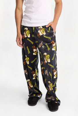 Pantalon pyjama en molleton soyeux imprimé Shrek et Donkey