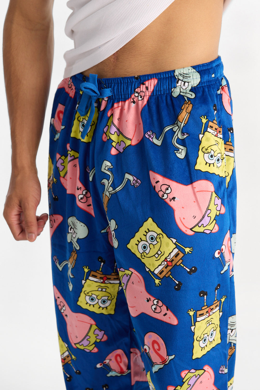 Pantalon pyjama en molleton soyeux imprimé Bob l'éponge et Patrick Pantalon pyjama en molleton soyeux imprimé Bob l'éponge et Patrick