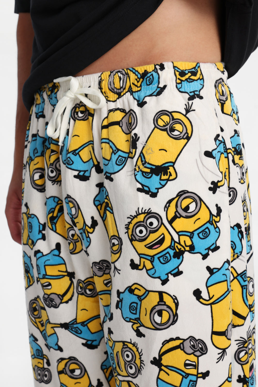 Pantalon pyjama en molleton soyeux imprimé Minions Pantalon pyjama en molleton soyeux imprimé Minions