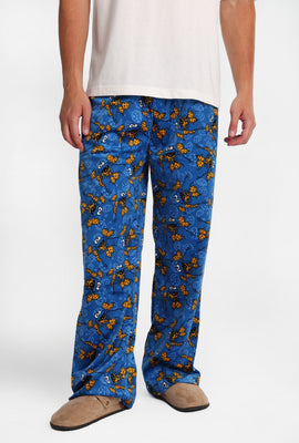 Pantalon pyjama en molleton soyeux imprimé Cookie Monster