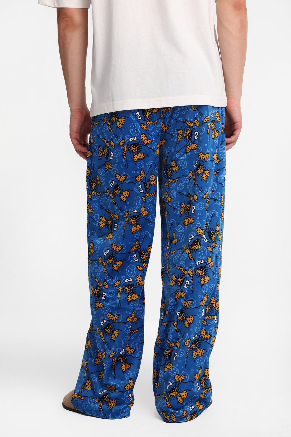 Pantalon pyjama en molleton soyeux imprimé Cookie Monster Pantalon pyjama en molleton soyeux imprimé Cookie Monster
