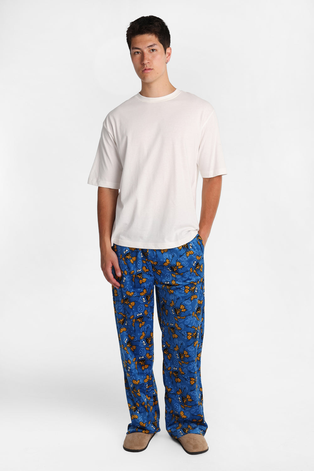 Cookie Monster Silky Fleece Pajama Pants Cookie Monster Silky Fleece Pajama Pants