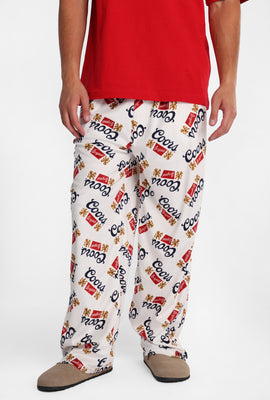 Pantalon pyjama en molleton soyeux imprimé Coors