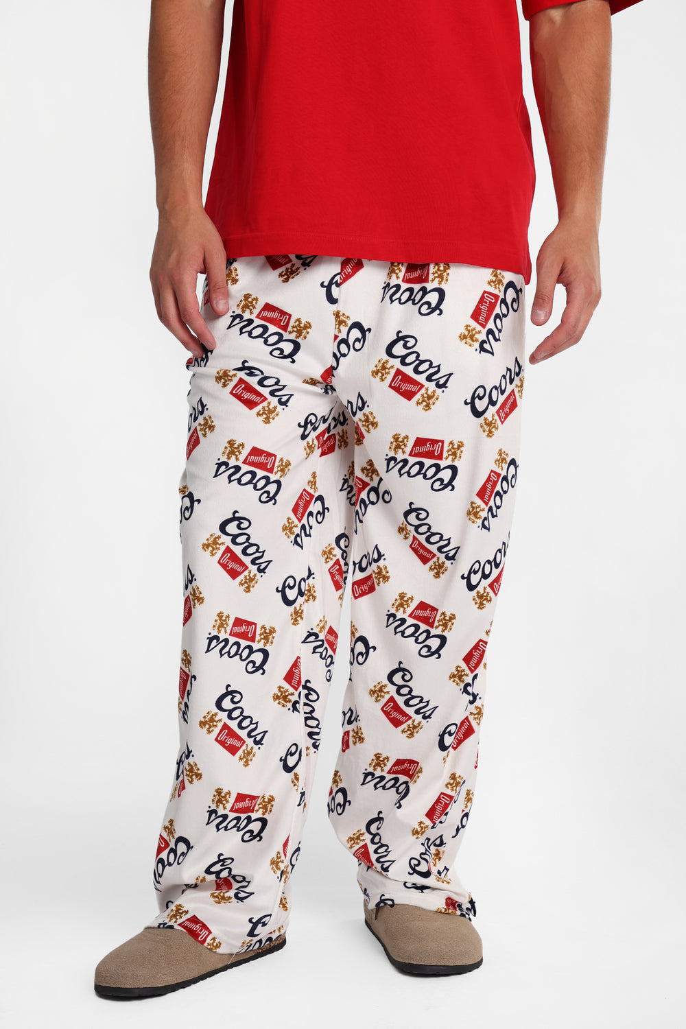 Pantalon pyjama en molleton soyeux imprimé Coors Pantalon pyjama en molleton soyeux imprimé Coors
