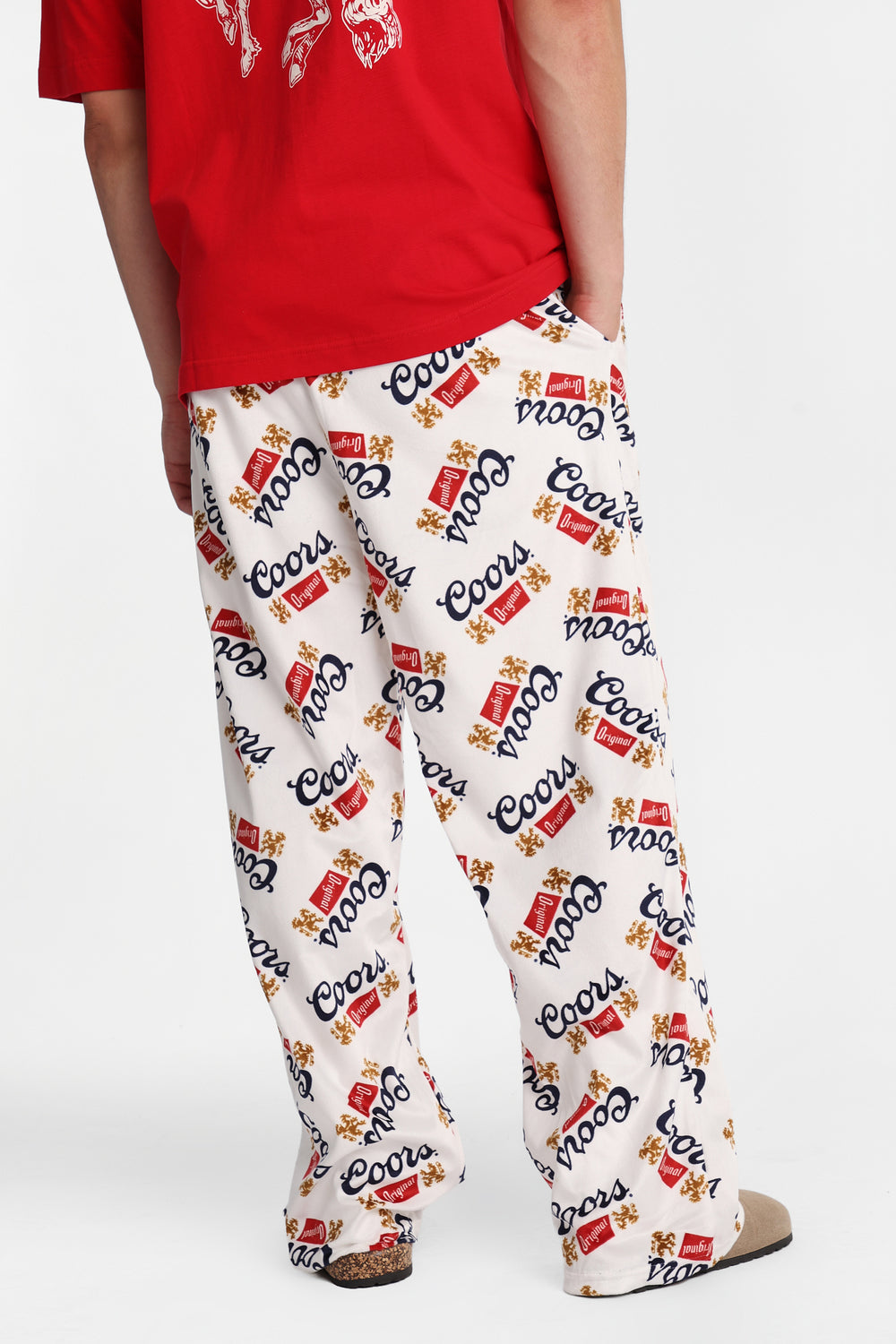 Pantalon pyjama en molleton soyeux imprimé Coors Pantalon pyjama en molleton soyeux imprimé Coors