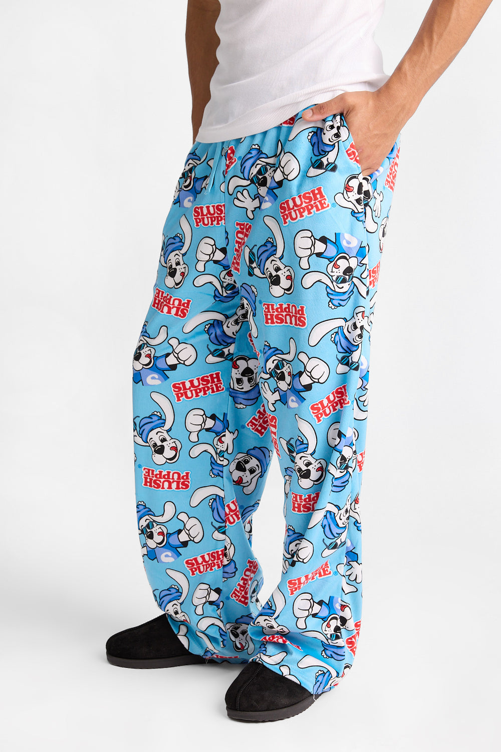 Pantalon pyjama en molleton soyeux imprimé Slush Puppie Pantalon pyjama en molleton soyeux imprimé Slush Puppie