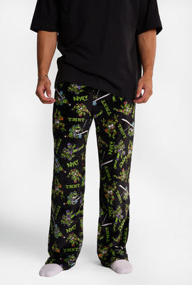 Pantalon pyjama pelucheux imprimé Les Tortues Ninja