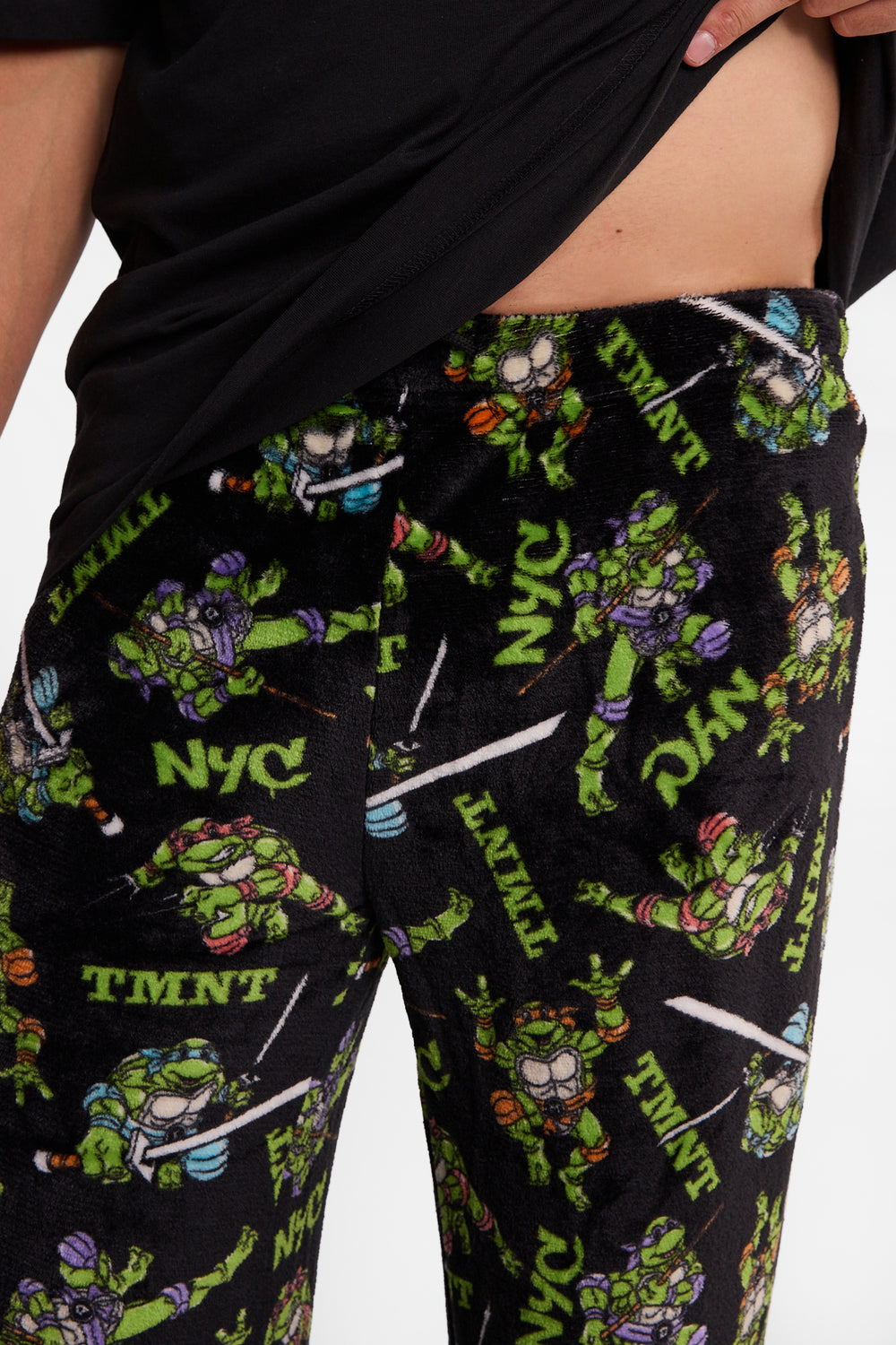 Pantalon pyjama pelucheux imprimé Les Tortues Ninja Pantalon pyjama pelucheux imprimé Les Tortues Ninja