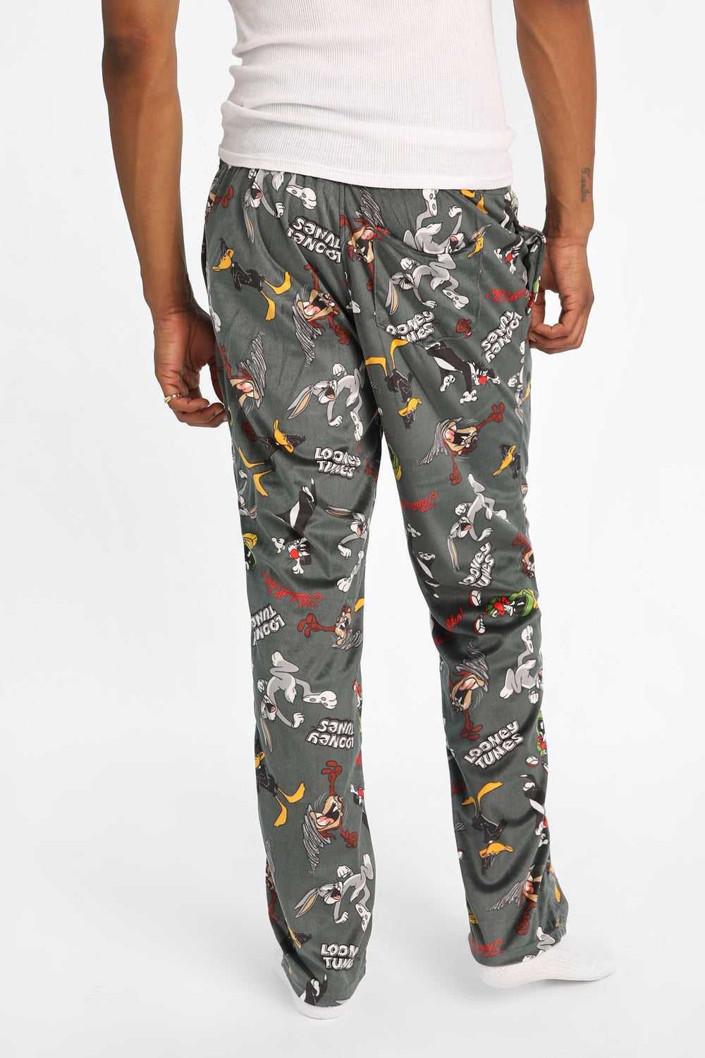 Pantalon de pyjama en molleton soyeux imprimé Looney Tunes Pantalon de pyjama en molleton soyeux imprimé Looney Tunes