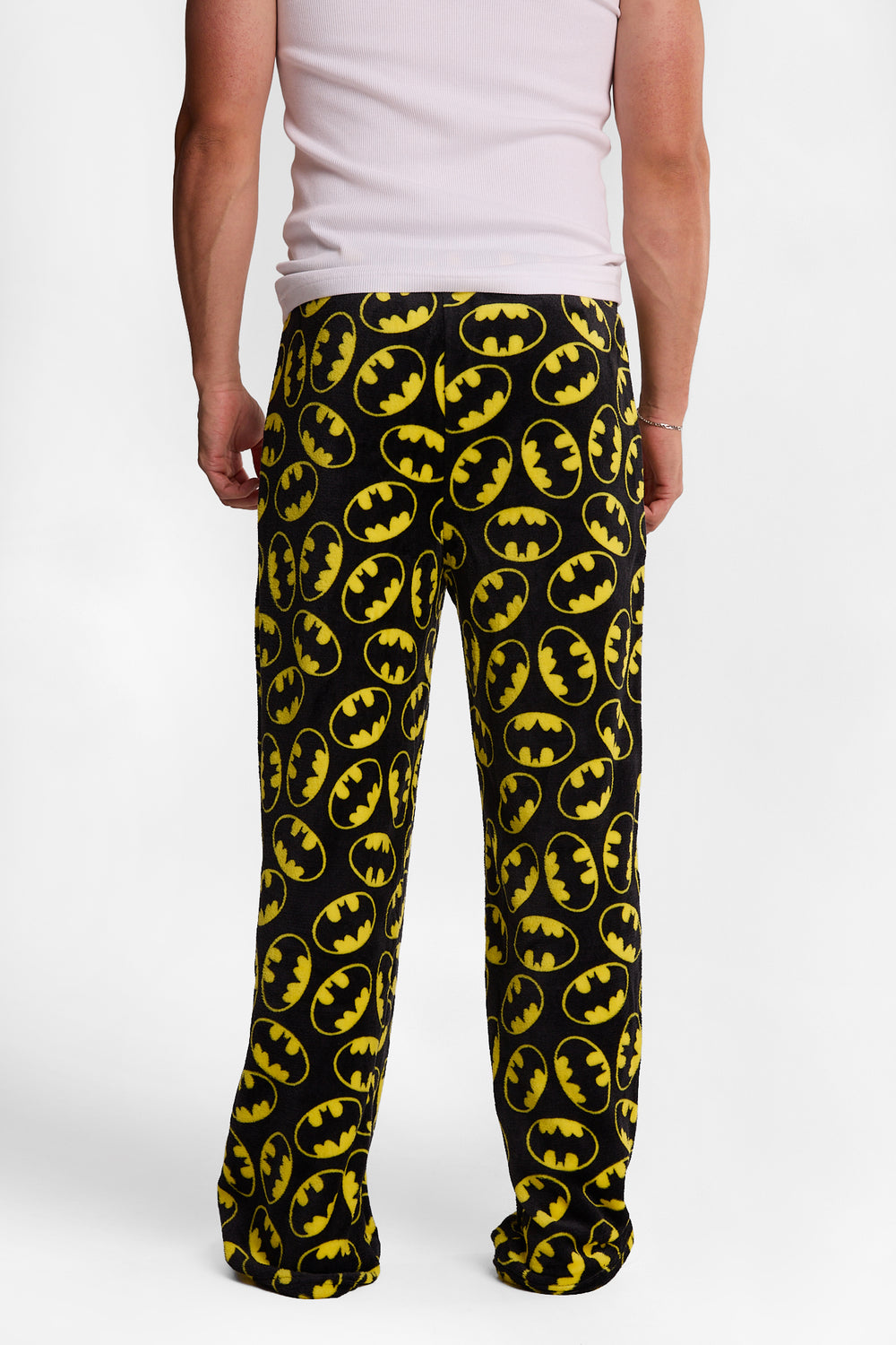 Pantalon pyjama pelucheux imprimé Batman Pantalon pyjama pelucheux imprimé Batman