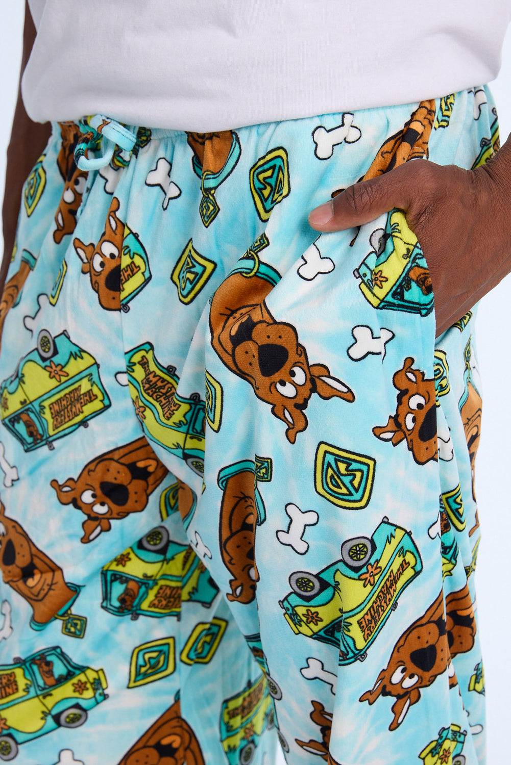 Mens Scooby-Doo Tie-Dye Fleece Pajama Pant Mens Scooby-Doo Tie-Dye Fleece Pajama Pant