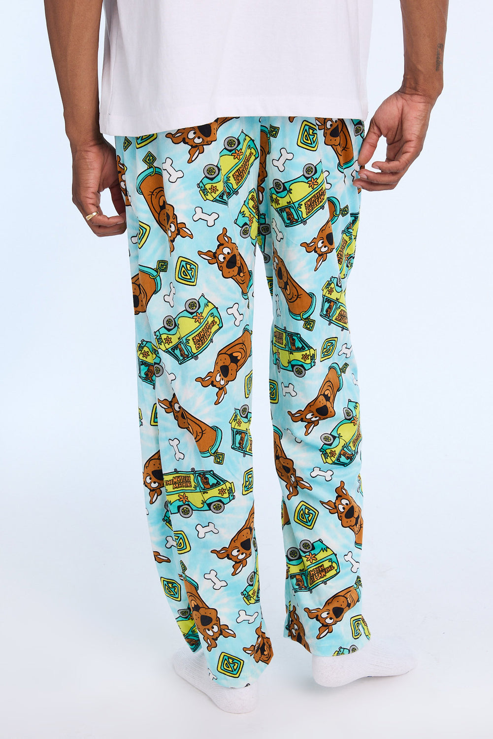 Mens Scooby-Doo Tie-Dye Fleece Pajama Pant Mens Scooby-Doo Tie-Dye Fleece Pajama Pant