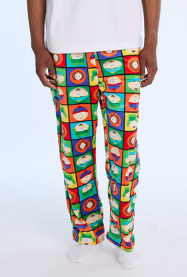 Mens South Park Checkerboard Fleece Pajama Pant