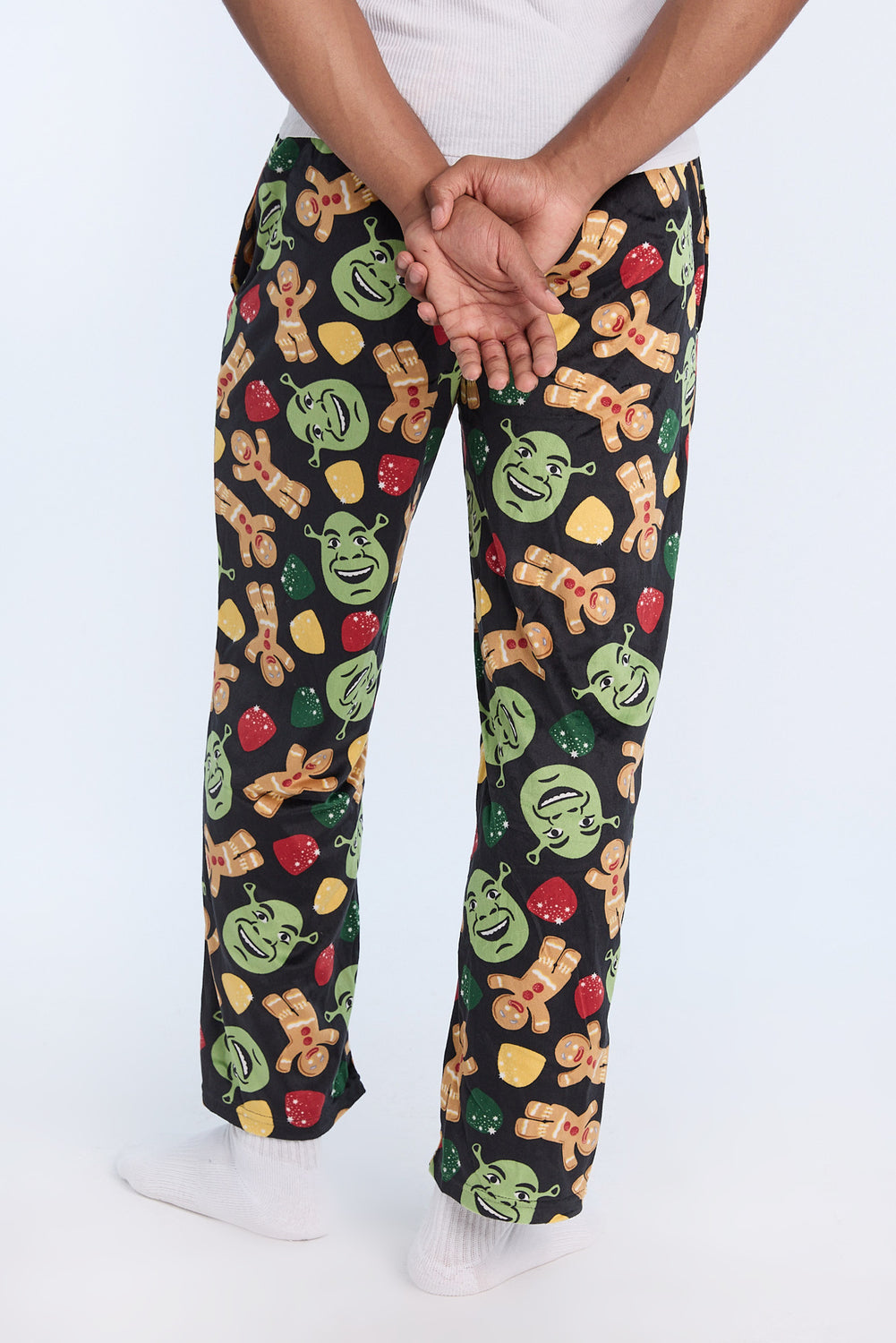 Pantalon de pyjama en peluche Shrek et Gingerbread Man homme Pantalon de pyjama en peluche Shrek et Gingerbread Man homme