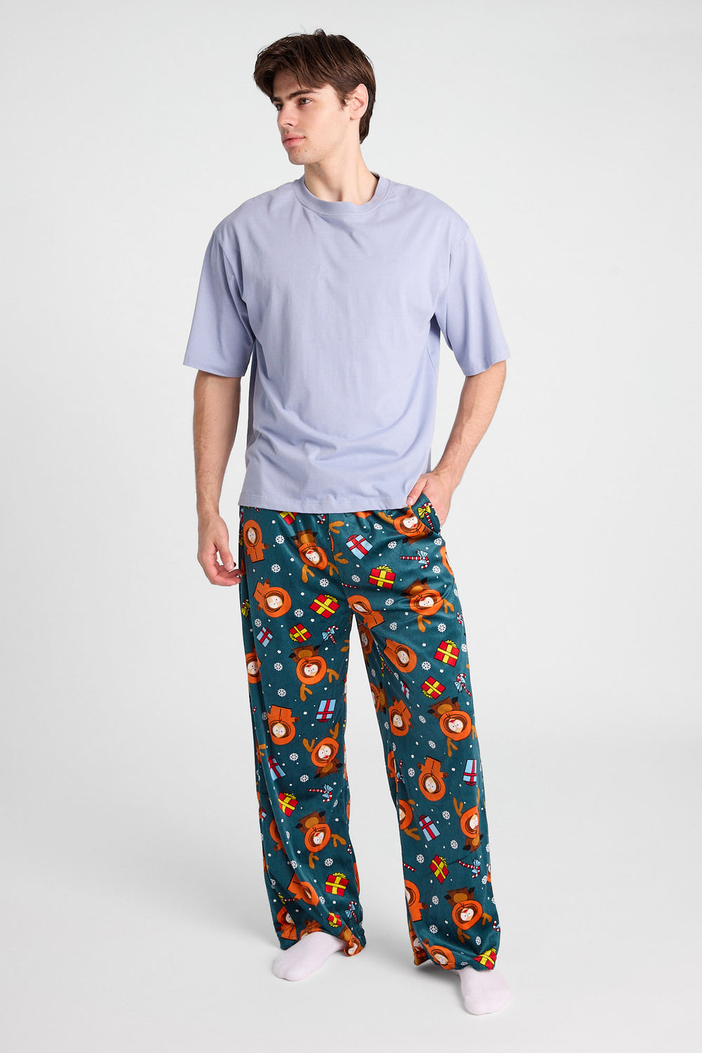 Pantalon de pyjama à imprimé de rennes South Park Pantalon de pyjama à imprimé de rennes South Park