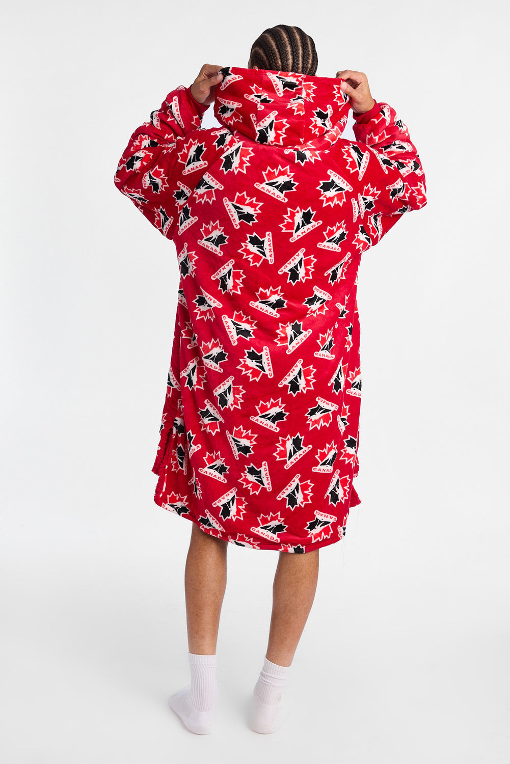 Team Canada Hockey Logo Blanket Hoodie Team Canada Hockey Logo Blanket Hoodie