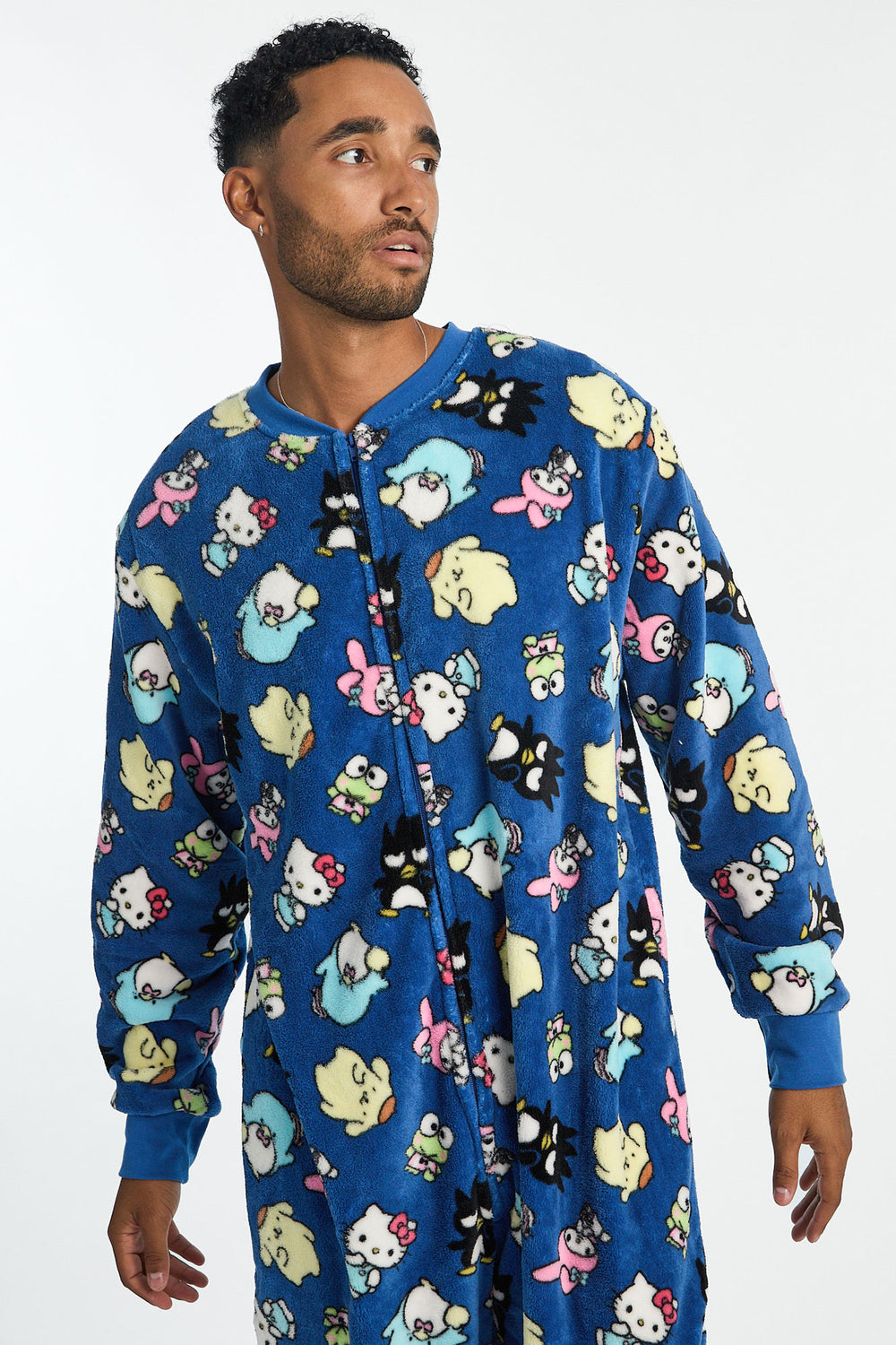 Combinaison pyjama en peluche Hello Kitty homme Combinaison pyjama en peluche Hello Kitty homme