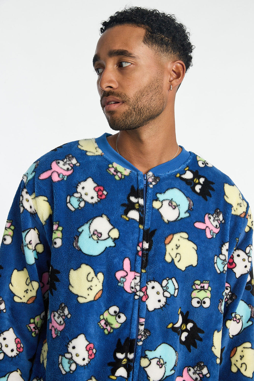 Combinaison pyjama en peluche Hello Kitty homme Combinaison pyjama en peluche Hello Kitty homme