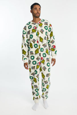 Mens The Grinch Stink, Stank Stunk Plush Onesie