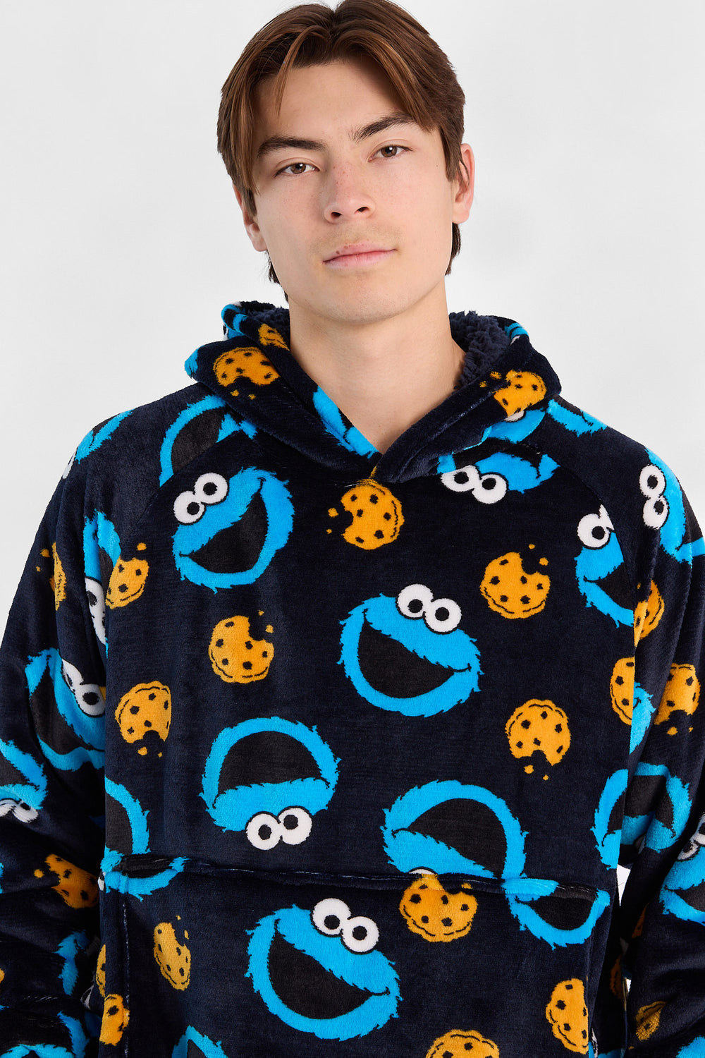 Cookie Monster Oversized Blanket Hoodie Cookie Monster Oversized Blanket Hoodie