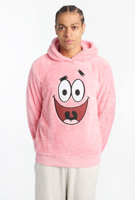 Haut à capuchon en sherpa Patrick Star homme