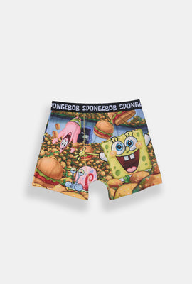 Boxer imprimé hamburger SpongeBob homme