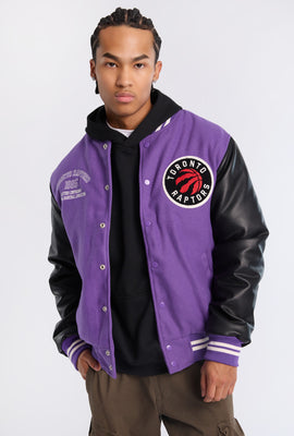 Veste bomber universitaire Toronto Raptors homme