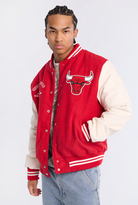 Veste bomber universitaire Chicago Bulls homme