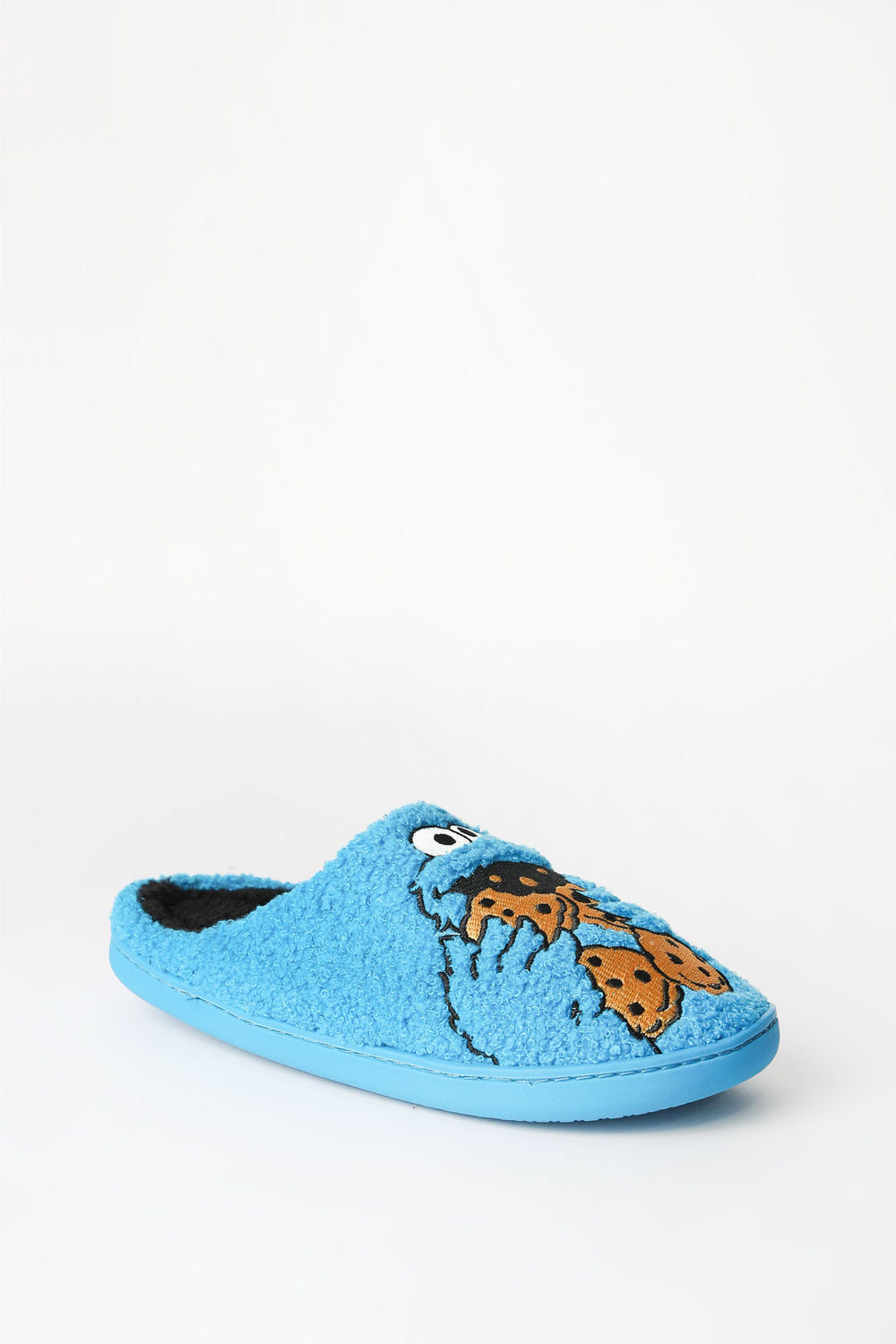 Mens Cookie Monster Plush Slippers Mens Cookie Monster Plush Slippers