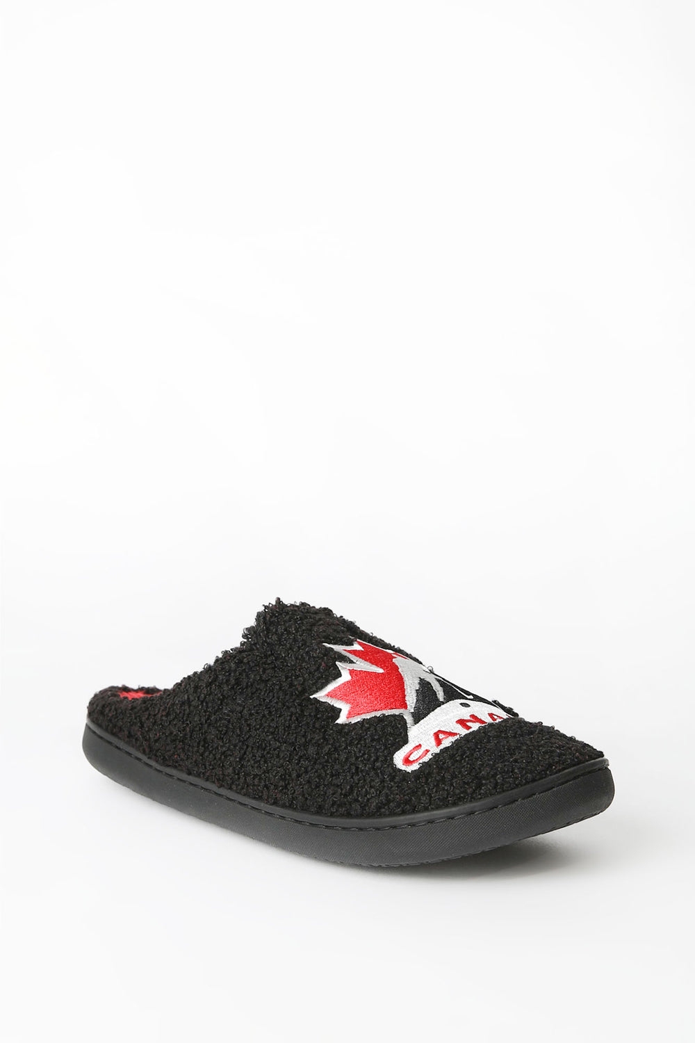 Mens Team Canada Hockey Plush Slippers Mens Team Canada Hockey Plush Slippers