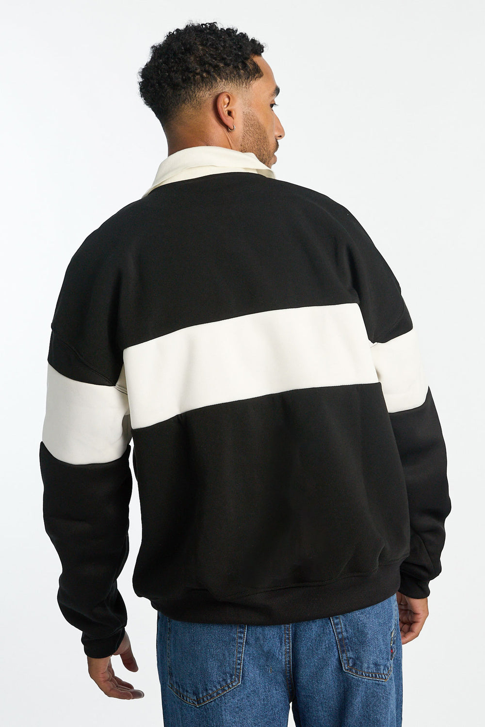 Sweatshirt à col polo bicolore Real Madrid homme Sweatshirt à col polo bicolore Real Madrid homme