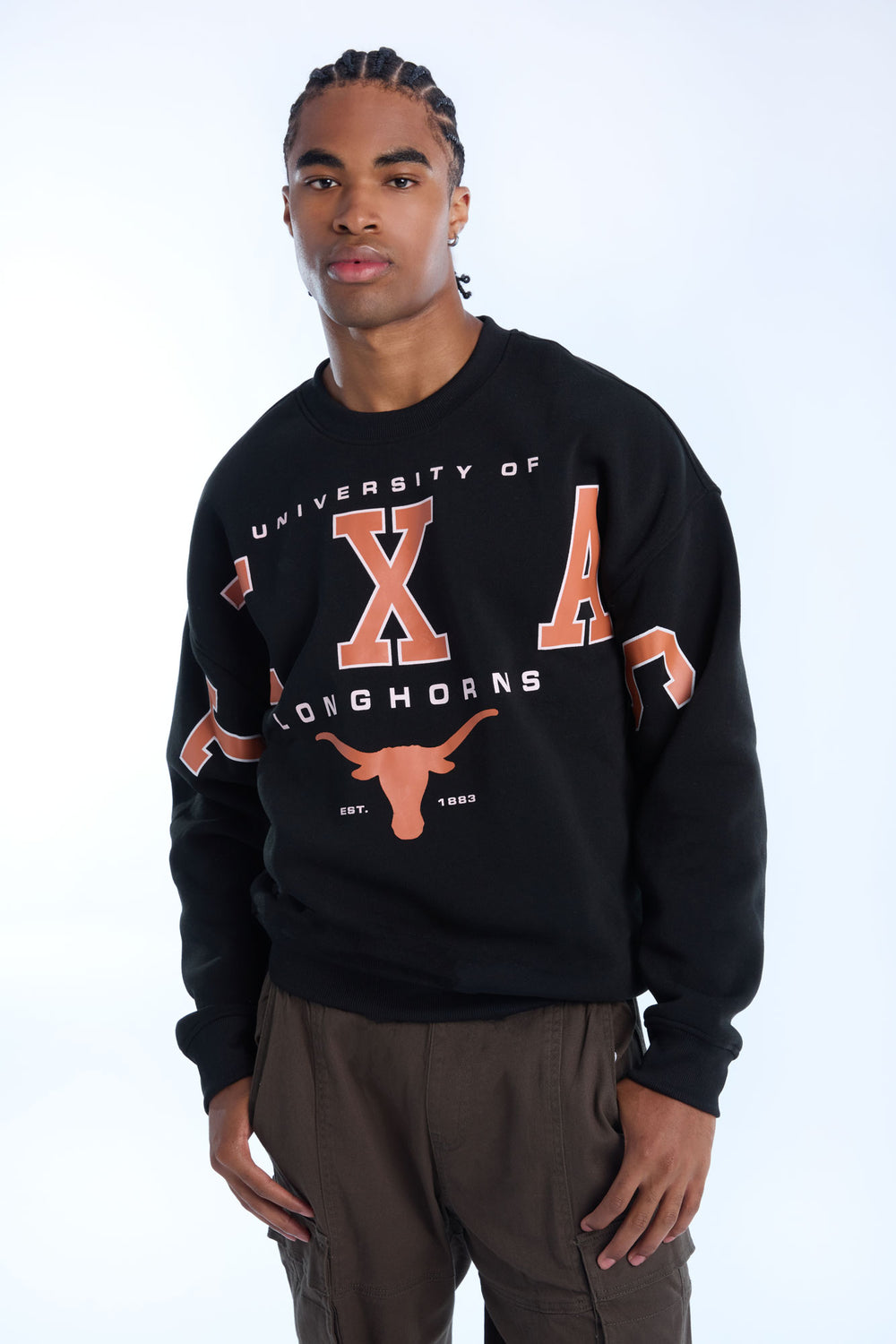 Mens Texas Longhorns Crewneck Sweatshirt Mens Texas Longhorns Crewneck Sweatshirt