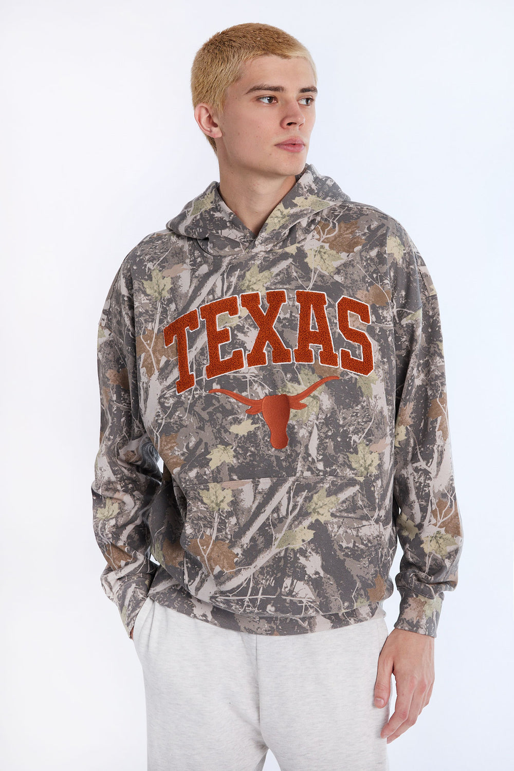 Haut à capuchon camouflage arbres Texas Longhorns homme Haut à capuchon camouflage arbres Texas Longhorns homme