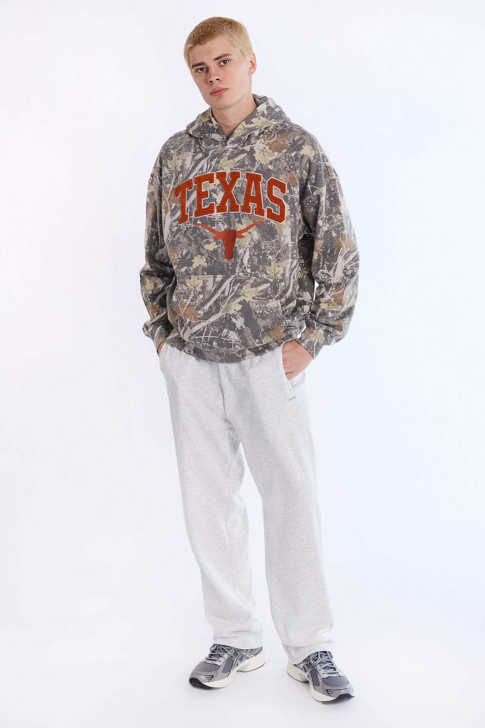 Haut à capuchon camouflage arbres Texas Longhorns homme Haut à capuchon camouflage arbres Texas Longhorns homme